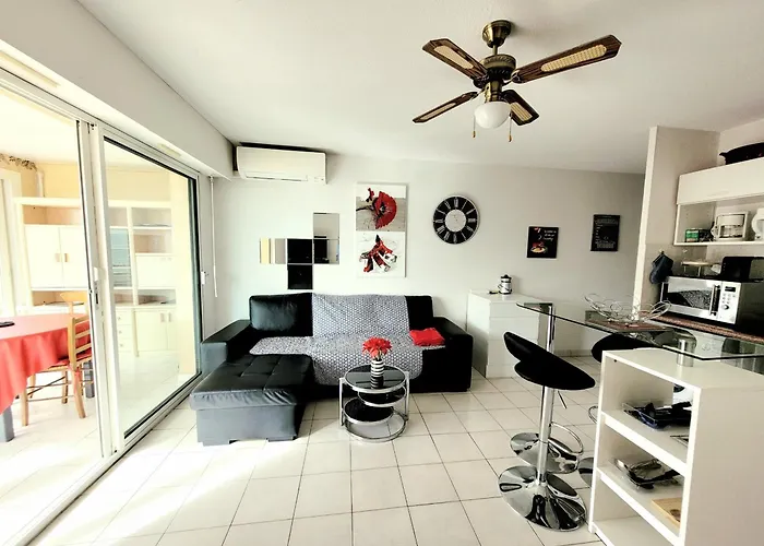 Apartament T3 - 4 Pers, Clim, Wifi, Parking, Loggia, 3 Etoiles - Fr-1-794-139 Canet-en-Roussillon